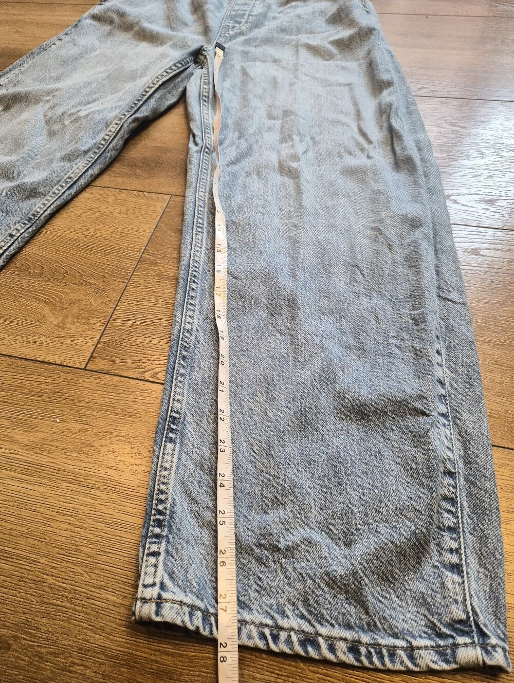 [NWOT] GAP High Rise Easy Barrel Jeans Medium Elastic Waist Light Indigo Womens - Picture 9 of 11